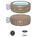 Bestway LAY-Z-SPA Palm Springs AirJet™ Whirlpool, 196 x 71 cm, 4-6 Personen, rund, Taupe